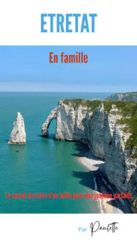 Couverture carnet de Paulette - Etretat pour la famille
