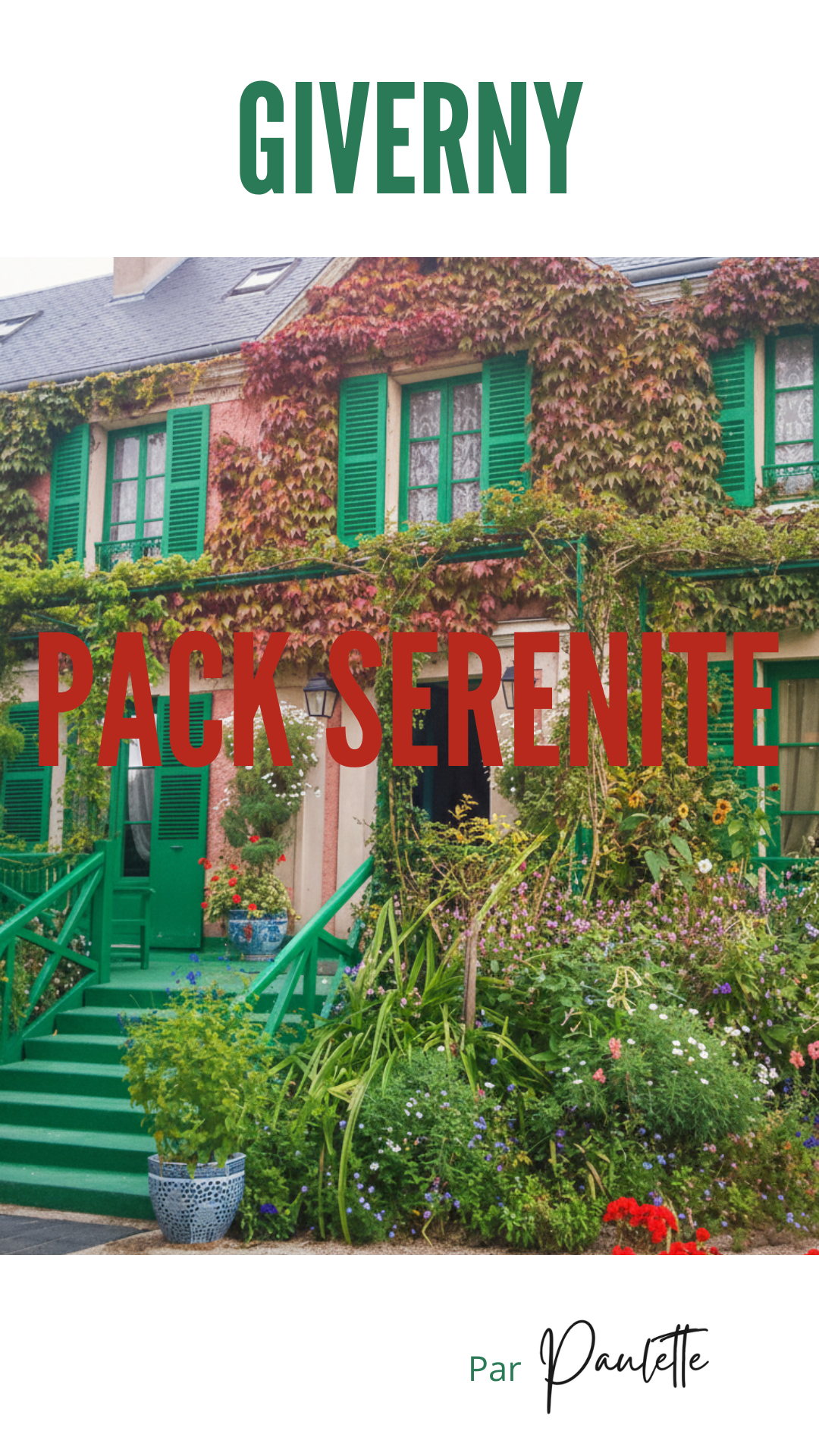 Les carnets de Paulette - Giverny Sérénité
