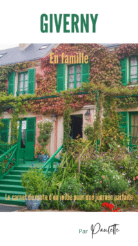 Couverture carnet de Paulette - Giverny pour la famille