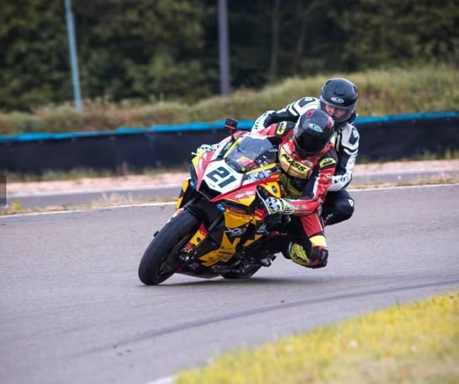 Baptême moto avec Paulette