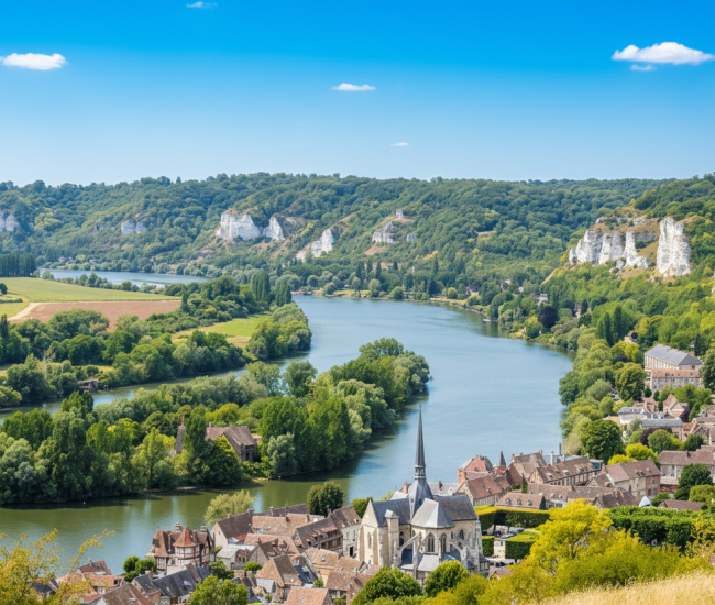 Les Andelys vue Seine